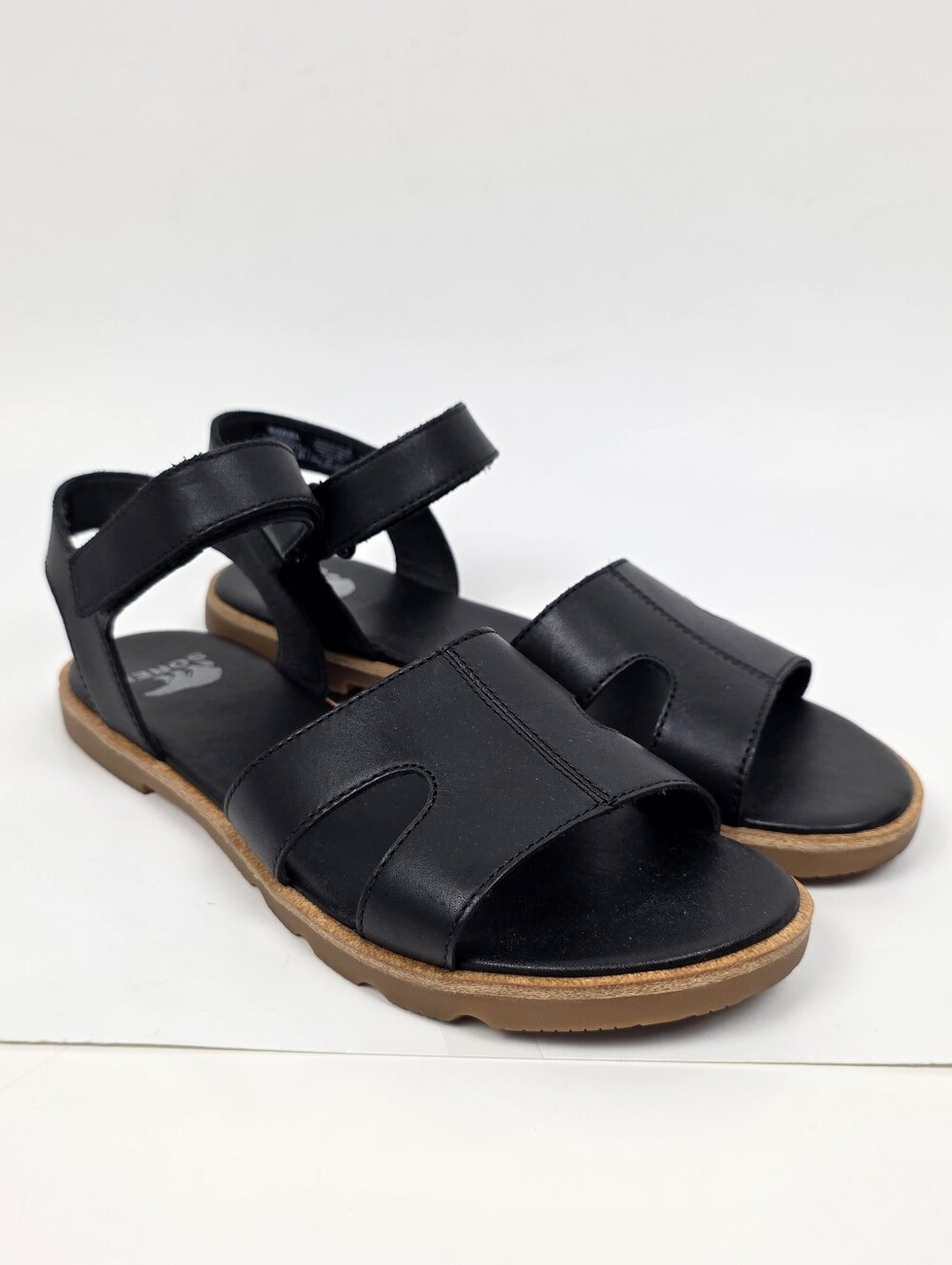 Sorel Ella lll Ankle Strap Sandal Leather Black - 7 - Picture 3 of 11